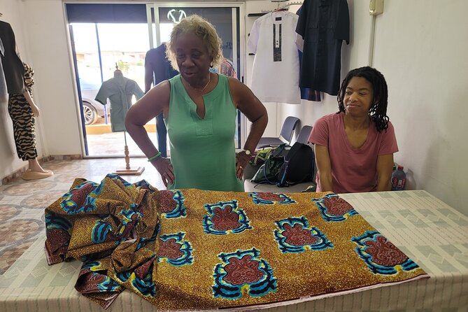 African custom clothing making experience with fabric tour - Basic Stitching and Hand Sewing: A Real Skill, Not a Demo