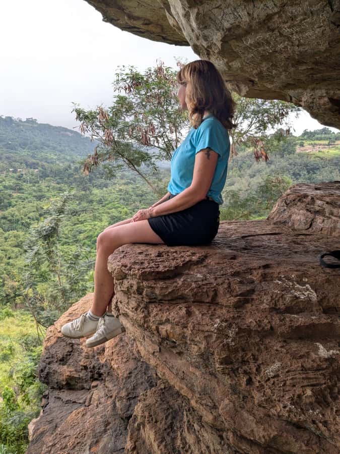 Boti Falls, Umbrella Rock, Aburi Gardens & Cocoa Farm Tour - Umbrella Rock: the umbrella shaped climb with the real payoff views