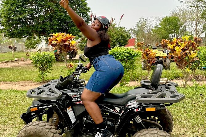 Full Day Tour Waterfalls Quad biking and Aburi Botanical Gardens - Adukrom quad biking: rough trails, real speed, and staying in control