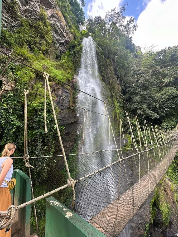 Ghana: 2-Day Monkey Sanctuary, Waterfall and Hiking Tour - Day 2 from Amedzofe to Mount Gemi: early effort plus WWII antenna context
