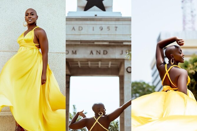 Luxury Flying Dress Photoshoot in Accra - Why a Flying Dress Shoot Near Black Star Square Feels Special